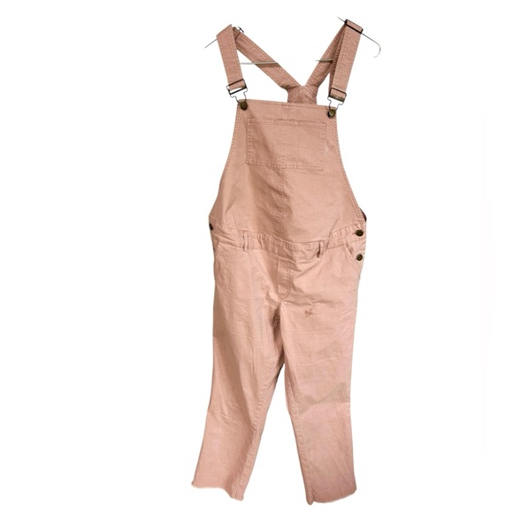 Hatch Maternity The Twill Overall in Blush Pink Sz 1, S (4-6) - Picture 3 of 8